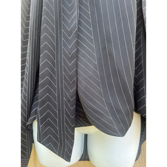 NWT Michael Kors Womens Size Medium Sheer High Low Hem Front Neck Tie Enclosure - Picture 4 of 10